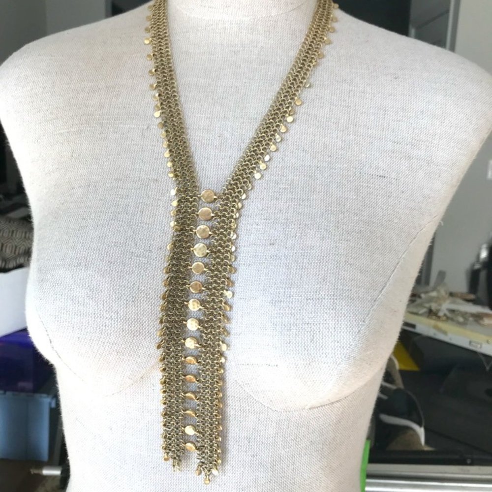 Lucky Brand Gold Necktie Fashion Necklace